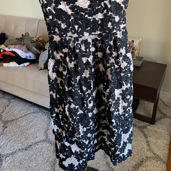 Anthropologie Formal Black and Nude dress - Picture 4 of 4